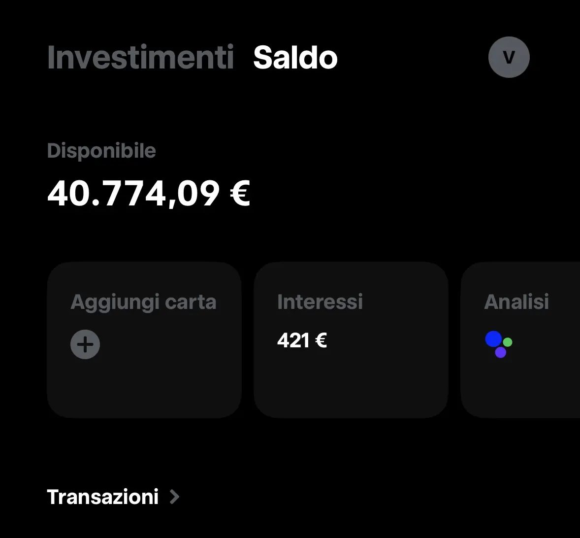 Capitale disponibile nel fondo di riserva